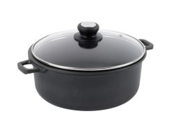 CHOC ExTREME Bratentopf Antihaft D:28cmGlasdeckel Induktion