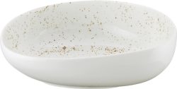 Pottery Unique white Schüssel asymmetrisch 20cm 0.9lt