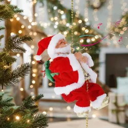 Kletternder Weihnachtsmann