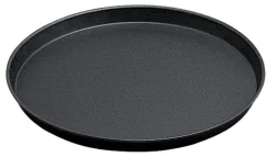 Pizzablech rund Boden Ø25.5cm, oben Ø28cm, Blaublech