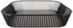Korb quadratisch, schwarz, 35.4x35.4x6.5cm