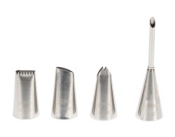 Spritztüllen Set Inox 4-teilig
