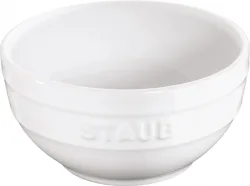 Keramik Schüssel, weiss rund 0.4l D12cm