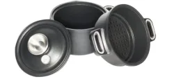 Set Topf wasserloses Kochen D20cm, Deckel, Dünster