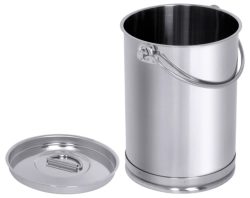 Eimer zylindrisch 3 l mit Deckel, ohne Bodenreifen