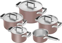 5tlg. Pure Kochgeschirrset Rosa