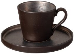 Handgefertigte Kaffee- & Teetasse „Lagoa“ mit Untersetzer Costa Nova