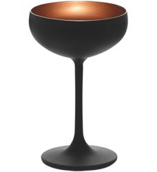 VEGA Champagnerschale Joleen; 220 ml, 9x15.1 cm (ØxH); schwarz/kupfer; 6 Stück / Pack