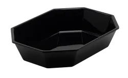 Achteckige Schüssel 2/7 26.5x20x5cm schwarz