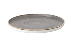 Stonecast Peppercorn Grey Walled Teller flach 15.7cm