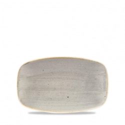 Churchill Chefs Oblong Platte Stonecast Peppercorn; 20x12.1 cm (LxB); grau/braun; rechteckig; 12 Stück / Pack