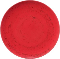 Pottery Unique Red Teller flach rund coupe 17cm