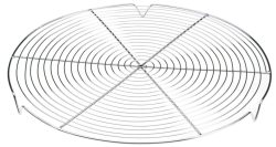 Gitter rund verchromt mit Füsschen D36cm