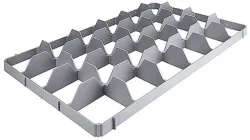 Gläsereinsatz unten 24 Fächer, max. Glasdurchmesser 8.5cm