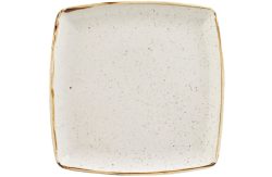 Churchill Platte tief Stonecast Barley White quadratisch; 26.8 cm (B); weiss/braun; quadratisch; 6 Stück / Pack