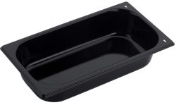 GN Behälter 1/2 Edelstahl H6.5cm schwarz emailliert