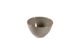 Churchill Dip Schale Stonecast Peppercorn; 110 ml, 8.5 cm (Ø); grau/braun; rund; 12 Stück / Pack