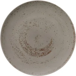 Pottery Unique Lightgrey Teller flach rund coupe 15cm