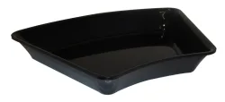 Salatschüssel gerundet 45Grad 26.5x26.5x5cm schwarz