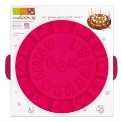 ScrapCooking - Silikon-Backform Bon Anniversaire