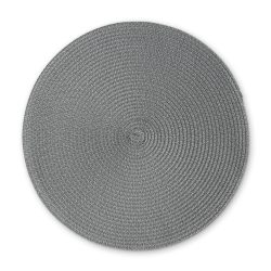 Tischset rund, dunkelgrau, 38 cm