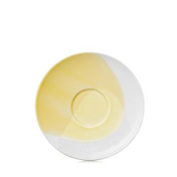Confluence Tee Untertasse D16cm H2.2cm safran alab. weiss