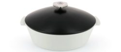 RVL 2 Kasserolle oval, 33x27x16cm, 4.2l, schwarz, Induk.
