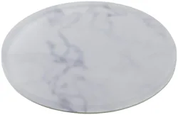 IBR Tablett rund D17cm für Etagere Nacryl weiss marmoroptik