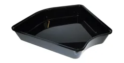 Eckschüssel 28x135Gradx5cm Winkel 135Grad schwarz