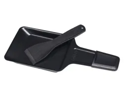 Kisag Raclette Pfännchen mit PA Spachtel Raclettepfännchen – Raclette Zubehör/Fondue Zubehör – schwarz