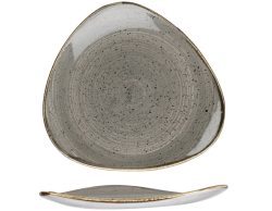 Churchill Teller Stonecast Peppercorn dreieckig; 26.5 cm (B); grau/braun; dreieckig; 12 Stück / Pack