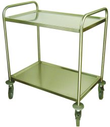 Universalwagen Edelstahl 100x50cm 2 Tablare H 93.5cm