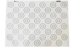 Silikonbackmatte 40x30cm mit 44 Markierungen für Makronen