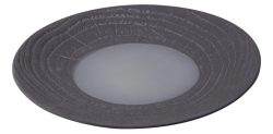 Speiseteller rund, H:3.4cm, Ø28.3cm, lakritze-