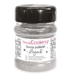 Glitzer Zucker essbar silber 160g