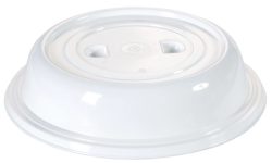 Tellerglocke 25,3 cm weiss ohne Griffloch, mit 2 Griffmulden