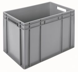 Behälter grau 60x40x42.6cm Standard Boden uWände geschlossen