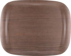 Tablett Earth Wave Art Warm Wood 46x36cm