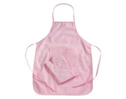 Kinderschürze Küchenfee rosa