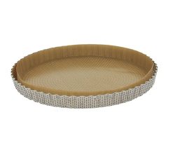 Tortenform perf. mit abneh. Boden 28x2.5cm edelstahl