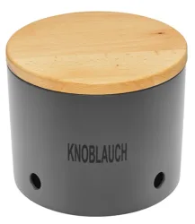 Knoblauchtopf Biopolymer 15.6x10.7cm schiefer