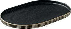 Playground Platte Nara Relief; 30x20x2.4 cm (LxBxH); schwarz/weiss; 6 Stück / Pack