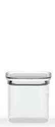 Vorratsglas mit Glasdeckel 0.8l 11x11x11cm