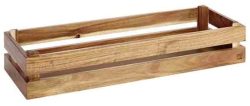 Holzbox Superbox 55.5x18.5cm H10.5cm, hellbraun