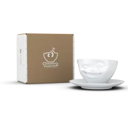 Kaffeetasse Zwinkernd weiss