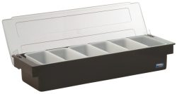 Zutatenbox Kunststoff mit 6 Behälter 45x15x9cm
