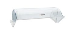 APS Rolltop-Haube Capo rechteckig; GN 1/1, 53x32.5x19 cm (LxBxH); transparent/silber; rechteckig