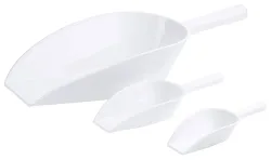Abwiegeschaufel aus PP weiss, 40 cm / 1.5L