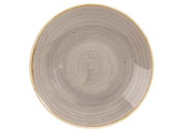 Stonecast Peppercorn Grey Coupe Teller tief 28.1cm