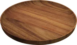 Playground Holzteller flach rund D30cm H3cm